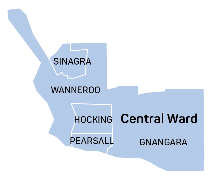 Central Ward map
