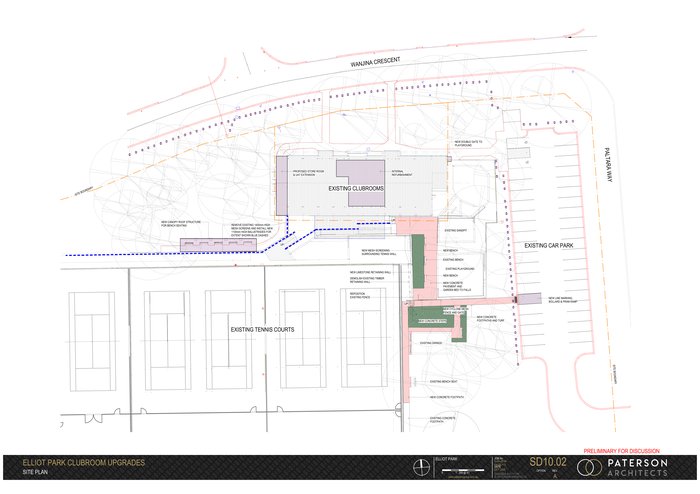 Elliot Park Clubroom Upgrades — site plan