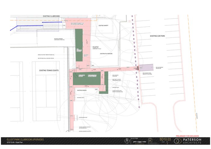 Elliot Park Clubroom Upgrades — site plan detail