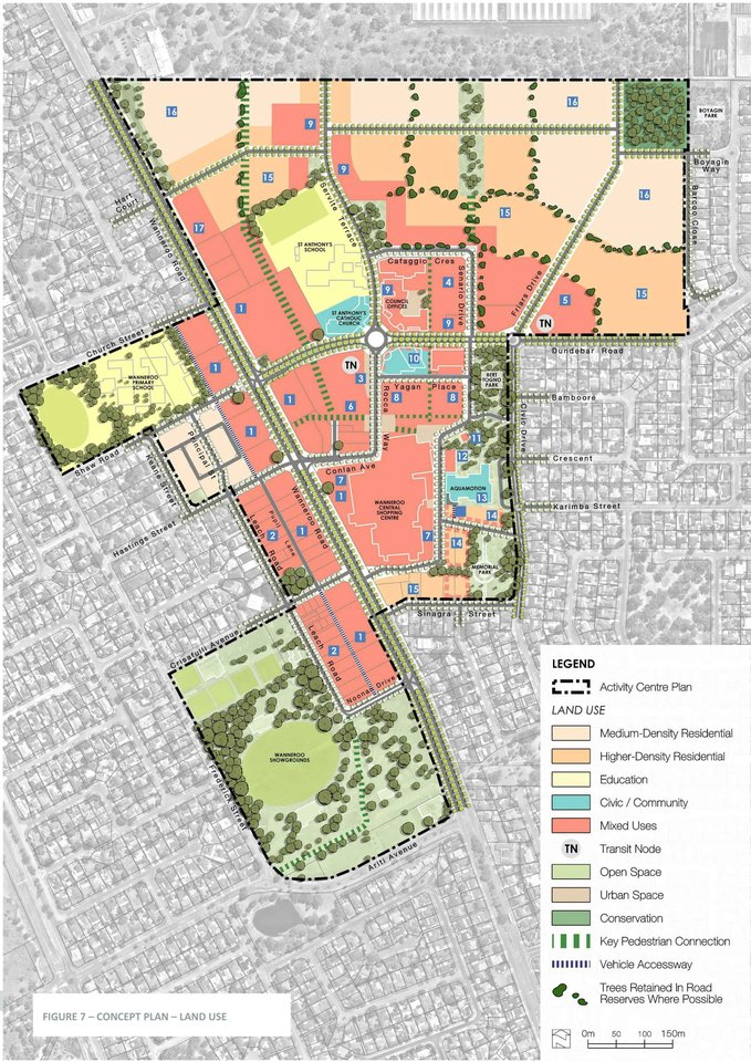 Wanneroo Town Centre map